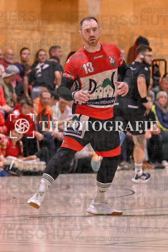 GER, SG Maulburg/Steinen - HSG Dreiland, Handball, Landesliga Suedbaden, 4. Spieltag, Saison 2024/2025, 12.10.2024 | Andre Leuchtmann (SG Maulburg/Steinen, #13)GER, SG Maulburg/Steinen - HSG Dreiland, Handball, Landesliga Suedbaden, 4. Spieltag, Saison 2024/2025, 12.10.2024Foto: TH Fotografie/Thomas Hess