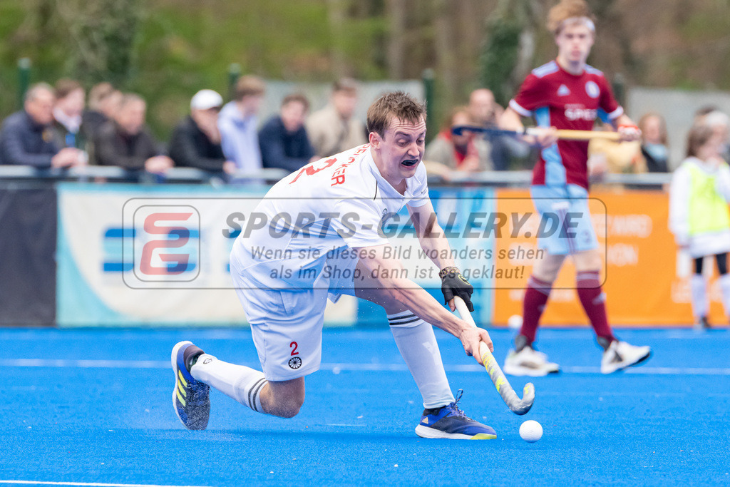 HK_20230415_106893 | 1. Bundesliga Herren Crefelder HTC - UHC Hamburg am 14.4.2023 Crefelder HTC, Krefeld , Breucker Julius ( Crefelder HTC #2 )