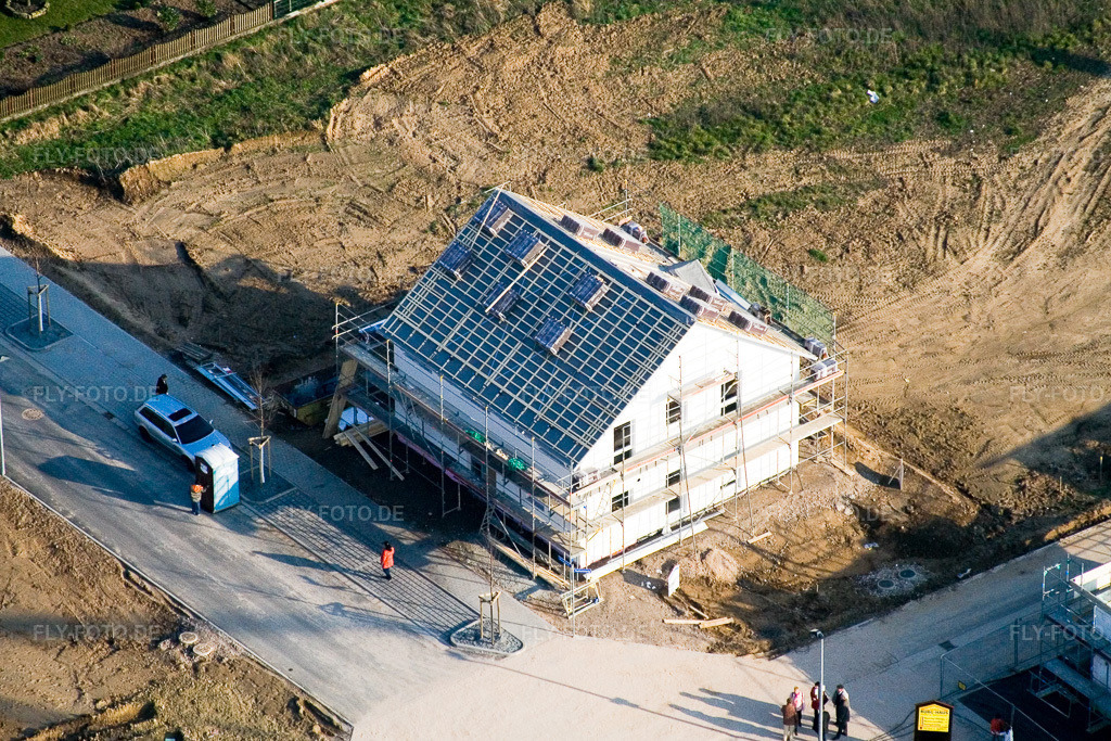 Luftbild: Neubaugebiet Am Höhenweg in Kandel im Bundesland Rheinland-Pfalz in Deutschland. Foto: IMG_5388.jpg vom 18.02.2007 durch Werner Riehm/FLY-FOTO.de