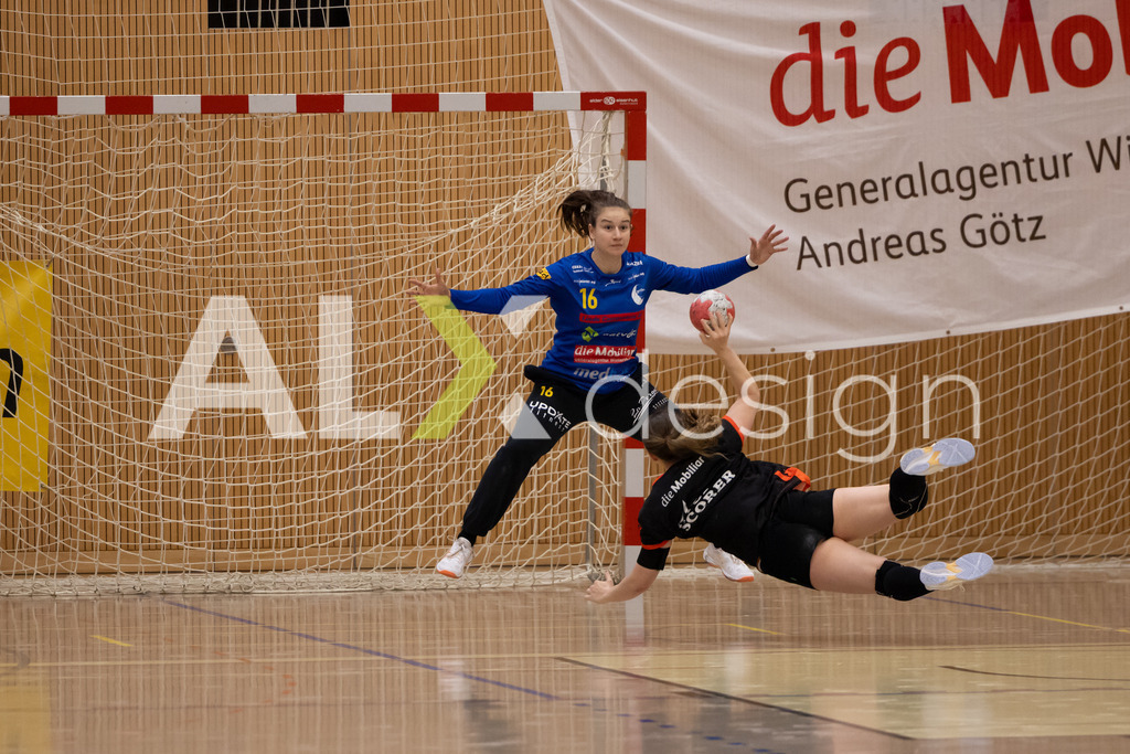 Handball I Frauen I Saison 2025-2026 I Handball Swiss Premium League 1 | Women I Round 5 I  Yellow Winterthur - GC Amicitia Zürich I 15.03.2026 | 16 Micaela Stüdemann von Ehrenstein (CH) (Yellow Winterthur) – Torhüterin  //  5 Leonie Aellen (CH) (GC Amicitia Zürich) – Kreisläuferin - Realisiert mit Pictrs.com