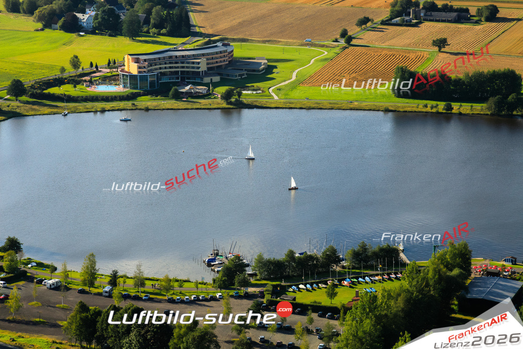 Die Luftaufnahme See - Weissenstadt wurde vom UL-Flugzeug (keine Drohne) aus fotografiert.Hohe Druck- Auflösung-die Geschenkidee!