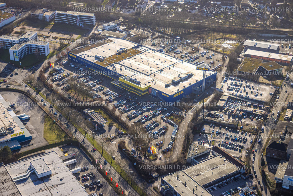 Dortmund240101790 | Luftbild, Indupark mit Ikea Dortmund Möbelhaus, Verkehrssituation, Oespel, Dortmund, Ruhrgebiet, Nordrhein-Westfalen, Deutschland