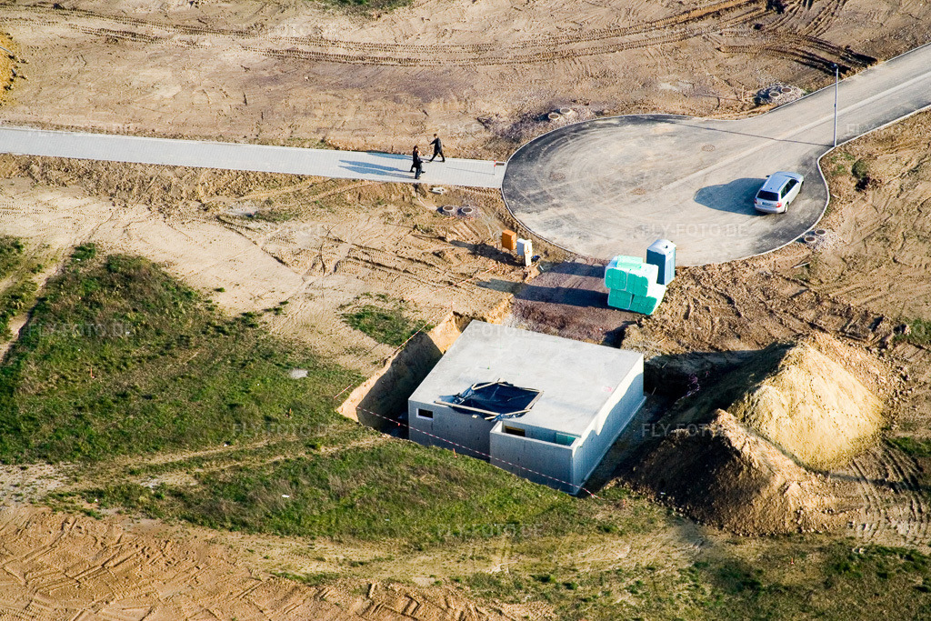 Luftbild: Neubaugebiet Am Höhenweg in Kandel im Bundesland Rheinland-Pfalz in Deutschland. Foto: IMG_5385.jpg vom 18.02.2007 durch Werner Riehm/FLY-FOTO.de
