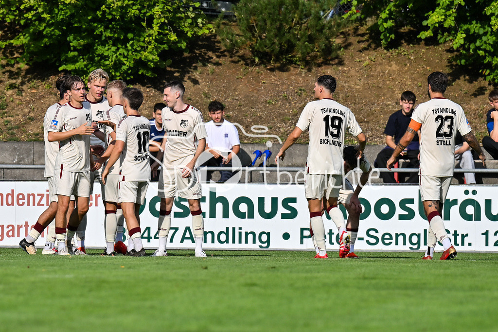 TSV Aindling - TSV Hollenbach | Jubel nach 1-0 durch Aindling 9