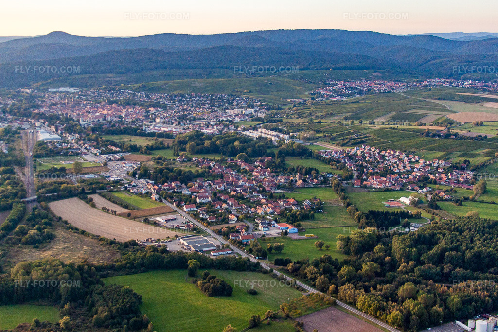 Aerial view: View of the town in the district Altenstadt in Wissembourg in the state Bas-Rhin, France.Photo: IMG_53760.jpg taken on 09/30/2012 by Werner Riehm/FLY-FOTO.comResolution of the original: 4752 x 3168 px
