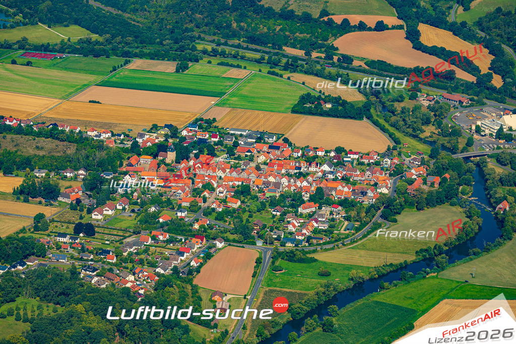 Schrägluftbild  Neumorschen  Morschen - Das Luftbild wurde 2025 vom UL-Flugzeug heraus erstellt (ohne Drohne- keine Drohnenaufnahme ) - Hochauflösende Luftaufnahme -Nicht vergleichbar mit Google Maps oder Satelittenbilder- Die Geschenkidee !Mit Lizenz und Bildrechte bestellbar