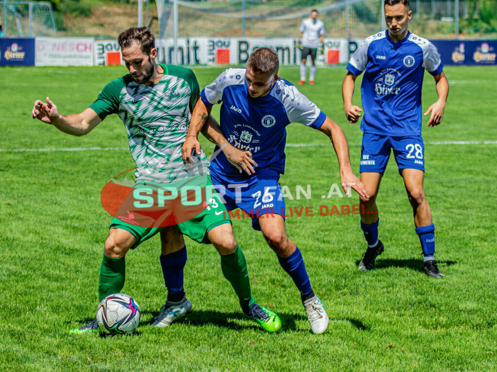 ASV Klagenfurt - Donau Klagenfurt | Thomas Guggenberger (SV Donau Klagenfurt #13) Alexander Killar (ASV Klagenfurt #26) Giuliano Popodi (ASV Klagenfurt #28) ; ASV Klagenfurt - Donau Klagenfurt am 31.07.2022 in Klagenfurt
(ASV Platz Annabichl), AUSTRIA, (Photo by Ernst Krawagner sport-fan.at) - Realisiert mit Pictrs.com