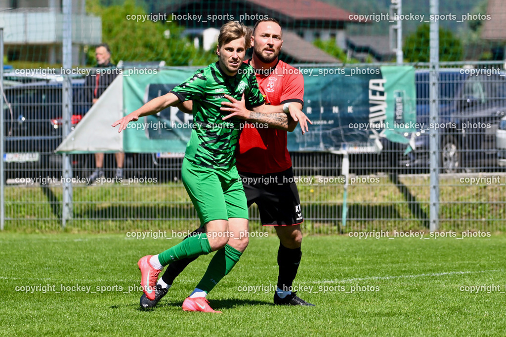 SC Landskron vs. SV Falle Maria Gail | #11 Sebastian Bauer SC Landskron, #23 Klemen Velic SV Maria Gail, SC Landskron vs. SV Falle Maria Gail, SC Landskron vs. SV Falle Maria Gail am 17.05.2026 in Villach (Sportanlage Landskron), Austria, (Photo by Bernd Stefan)