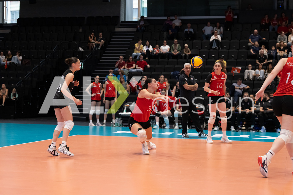 Georgia v Switzerland - CEV European League Women | KRIENS, SWITZERLAND - JUNE 12: ANA TEVDORADZE of Georgia during the CEV European League match between Georgia and Switzerland at Pilatus Arena on June 12, 2026 in Kriens, Switzerland. - Realisiert mit Pictrs.com