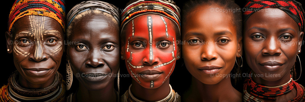 viele Gesichter | Dunkelhäutige Gesichter