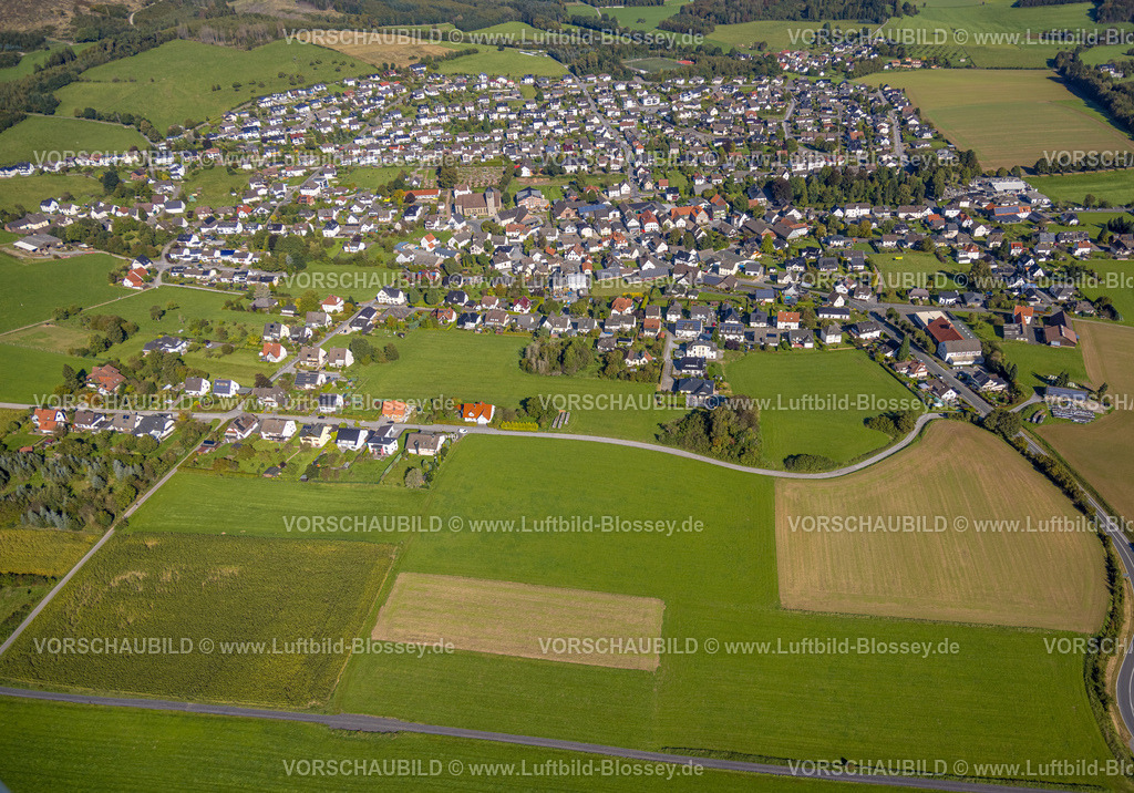 Balve230907957 | Luftbild, Ortsansicht Ortsteil Garbeck, Balve, Sauerland, Nordrhein-Westfalen, Deutschland