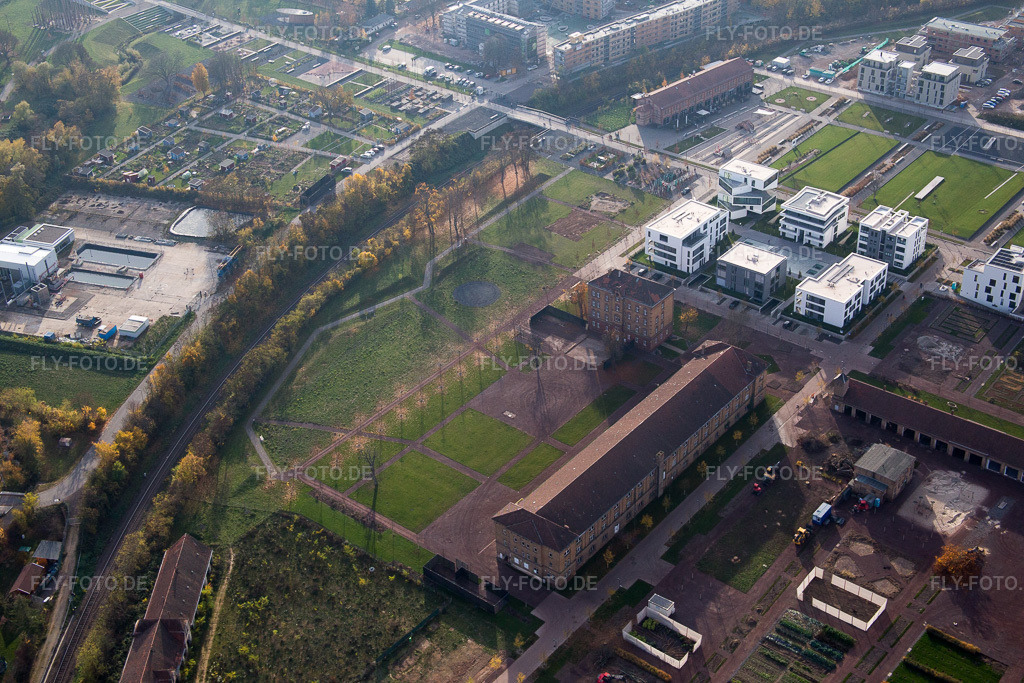 Luftbild: Landesgartenschau 2015 in Landau in der Pfalz im Bundesland Rheinland-Pfalz in Deutschland. Foto: IMG_085099.jpg vom 08.11.2015 durch Werner Riehm/FLY-FOTO.de
