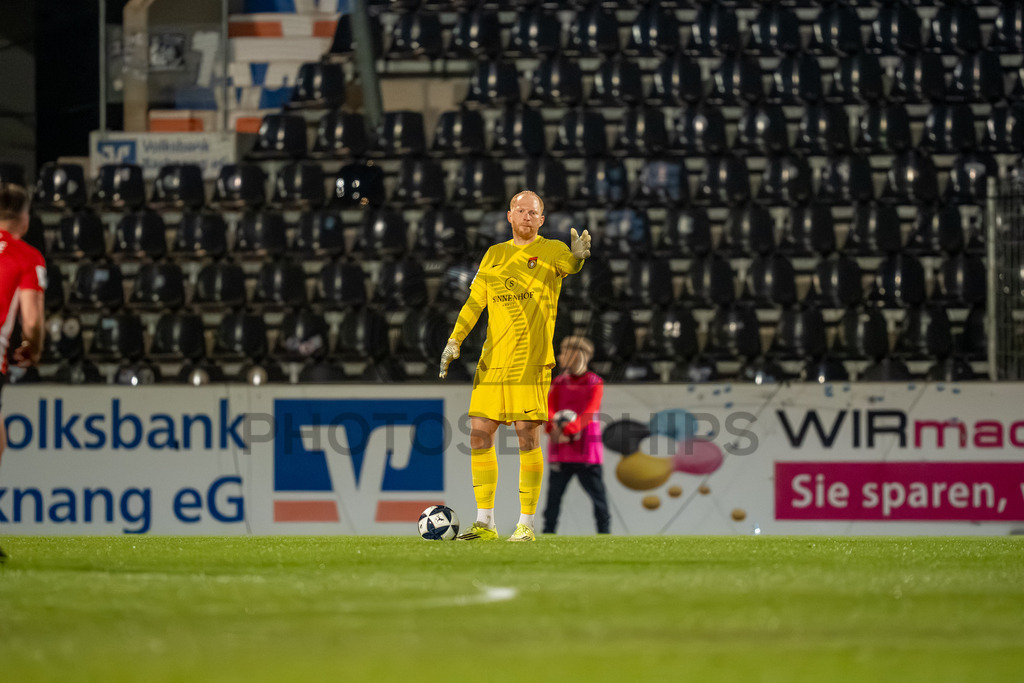 SG Sonnenhof Grossaspach vs. TSV Steinbach Haiger, Fussball, Regionalliga Suedwest, 25. Spieltag, 20.03.2026 | Maximilian Reule (SG Sonnenhof Großaspach, #01),SG Sonnenhof Grossaspach vs. TSV Steinbach Haiger, Fussball, Regionalliga Suedwest, 25. Spieltag, 20.03.2026Foto: photosbyphips/Philip Ziegler