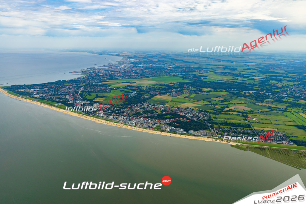 Luftbild Vs Google Maps  Duhnen  Cuxhaven -Das Luftbild wurde 2025 vom UL-Flugzeug heraus erstellt ( keine Drohnenluftbilder ) - Hochauflösende Luftaufnahme -Nicht vergleichbar mit Google Maps oder Satelittenbilder- Die Geschenkidee !Mit Lizenz und Bildrechte bestellbar