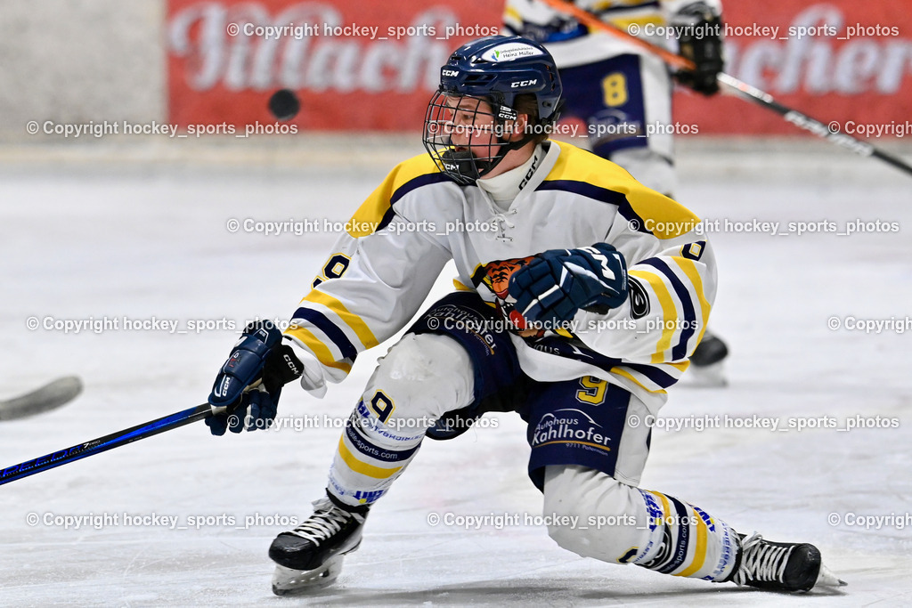 EC Tigers Paternion vs. Tarco Wölfe II | #9 Gratzer Julian EC Tigers Paternion, EC Tigers Paternion vs. Tarco Wölfe II, EC Tigers Paternion vs. Tarco Wölfe II am 19.12.2024 in Spittal an der Drau (Eissportzentrum Spittal), Austria, (Photo by Bernd Stefan)