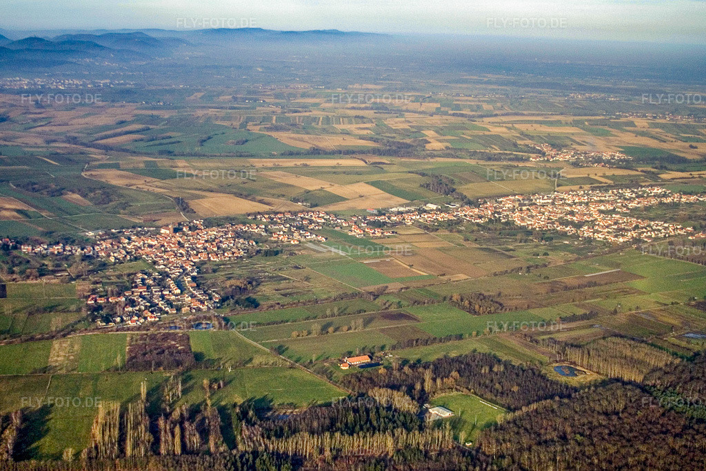 Luftbild: Dorfansicht von Steinfeld von Süden in Kapsweyer im Bundesland Rheinland-Pfalz in Deutschland. Foto: IMG_5139.jpg vom 29.12.2006 durch Werner Riehm/FLY-FOTO.de