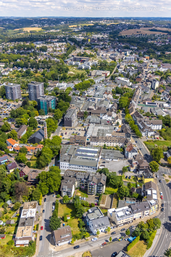 Heiligenhaus220803665 | Luftbild, City mit Hauptstraße, Bundesstraße B227, Heiligenhaus, Ruhrgebiet, Nordrhein-Westfalen, Deutschland