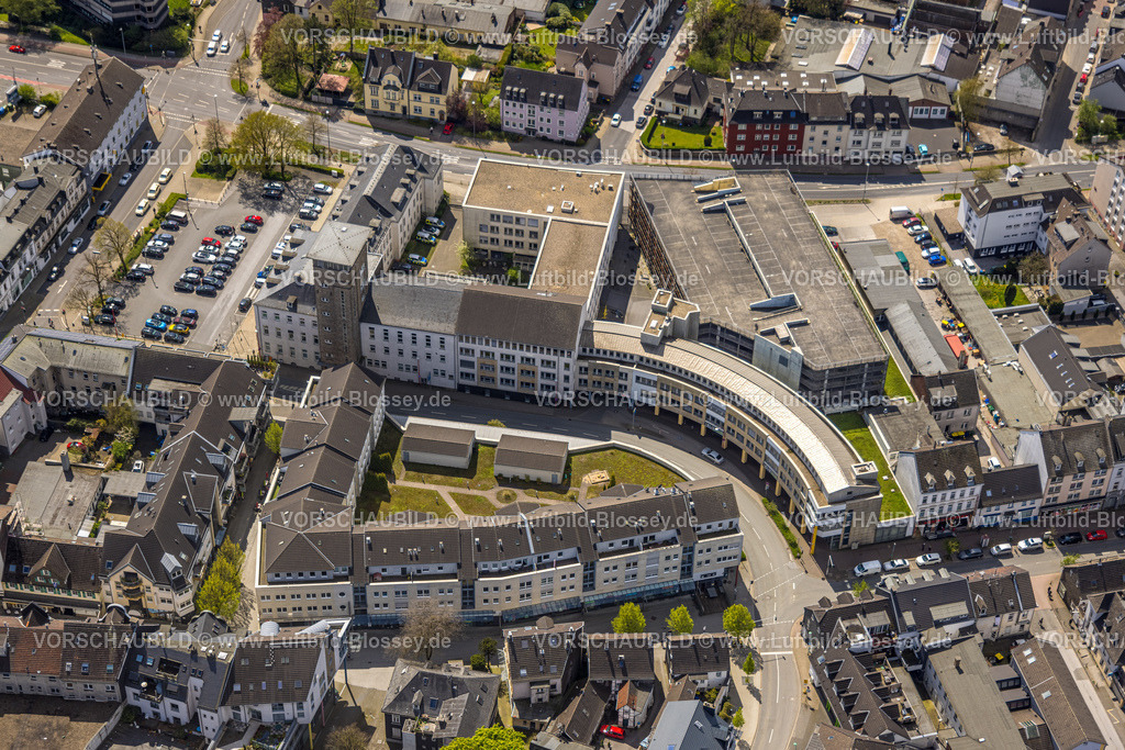 Velbert230407423 | Luftbild, City und Rathaus, Eliz Center, Velbert, Ruhrgebiet, Nordrhein-Westfalen, Deutschland