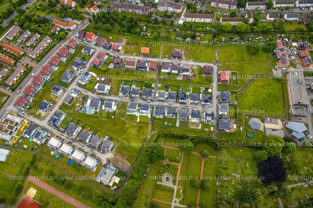 Hamm220604164 | Luftbild, Baustelle Neubau Wohngebiet Auf dem Beisenkamp, Ida-Goldstein-Straße und Clementine-Röper-Straße, Mitte, Hamm, Ruhrgebiet, Nordrhein-Westfalen, Deutschland