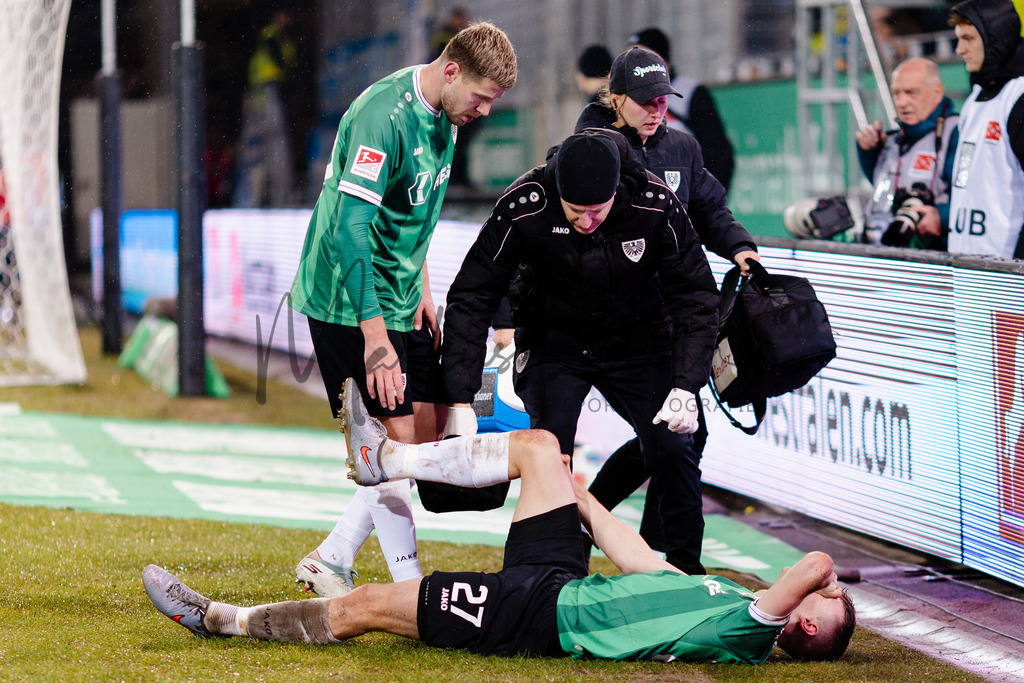 2. Bundesliga, Saison 2025/26, 21. Spieltag: SC Preußen Münster - VfL Bochum | Münster, 06.02.2026: 2. Bundesliga, 21. Spieltag, SC Preußen Münster gegen VfL Bochum im LVM-Preußenstadion in Münster. Foto: sportfotografie.ms | Markus Paletta - Realisiert mit Pictrs.com