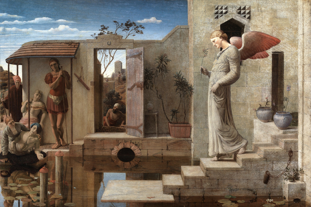 2502019 - Robert Bateman - The Pool of Bethesda | Moderne Wandbilder auf Leinwand, Acylglas, Alu-Dibond oder als Poster. Tauchen Sie ein in die Welt KI-generierter Kunstwerke - entdecken Sie hochwertige Kunstdrucke unserer Gemälde, Illustrationen und fotorealistischen Motive.