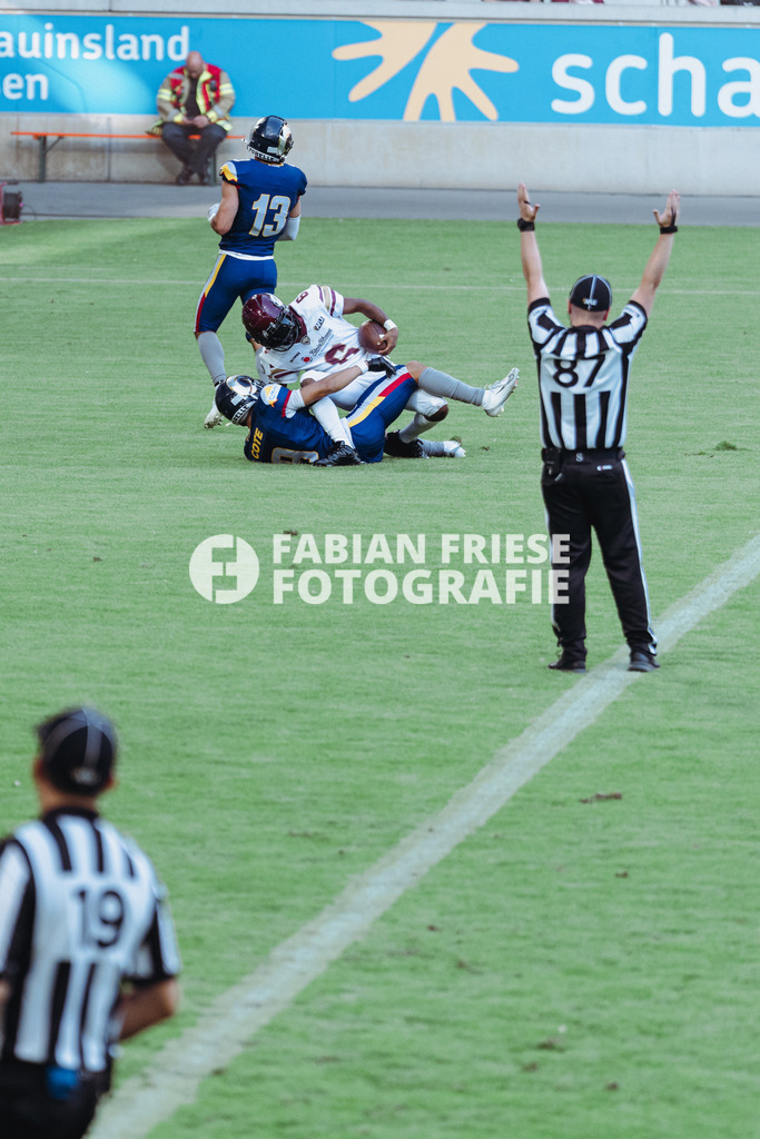GER Rhein Fire vs. Alpine Rams, American Football, AFLE, Saison 2026, 01.08.2026 | GER Rhein Fire vs. Alpine Rams, American Football, AFLE, Saison 2026, 01.08.2026Foto: Eibner-Pressefoto/Fabian Friese - Realisiert mit Pictrs.com