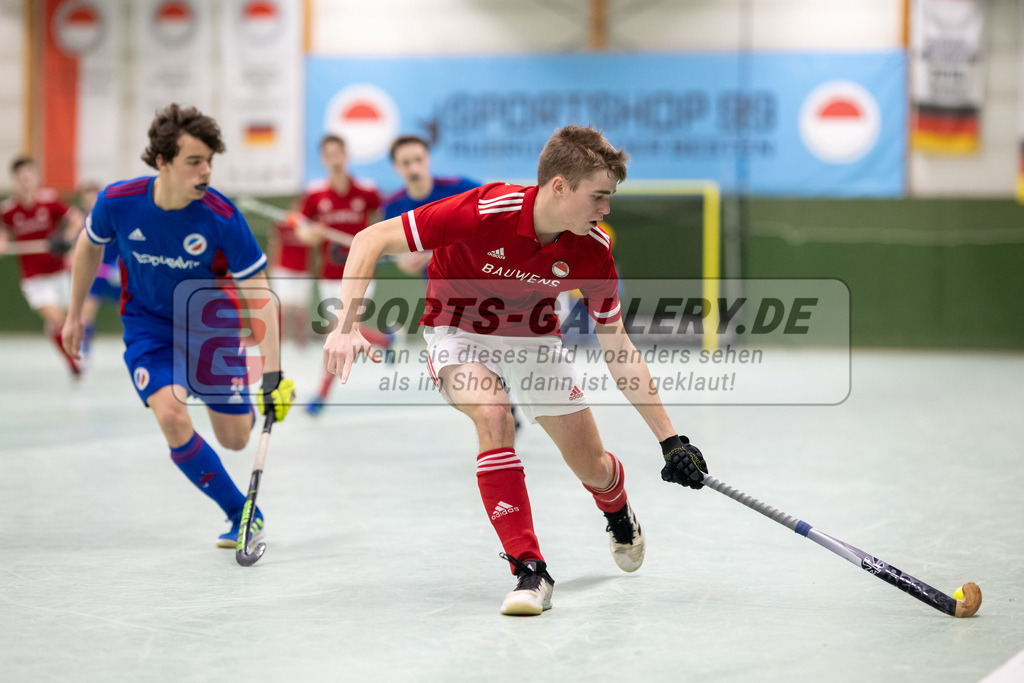 SFE_20230305_0086 | Deutsche Meisterschaft Männliche U16 Halle 2023 am 05.03.2023 in Köln (KTHC Stadion Rot-Weiss Köln Tennis and Hockey Club), Photo: Stephan Fehrmann 2022 (Sports-Gallery)