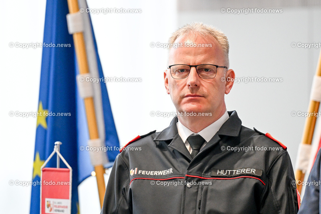 Pressekonferenz Feuerwehr Jahresbilanz 2023_ 28.02.2024-18 | 28.02.2024, Linz, AUT, Pressekonferenz Feuerwehr Jahresbilanz 2023, im Bild Michael Hutterer (Landes-Feuerwehrkommandant-Stv. Ooe)
