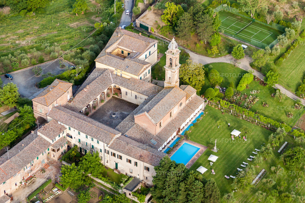 Aerial view: Certosa di Maggiano in Siena in the state Siena, Italy.Photo: IMG_28468.jpg taken on 06/03/2010 by Werner Riehm/FLY-FOTO.comResolution of the original: 3975 x 2650 px