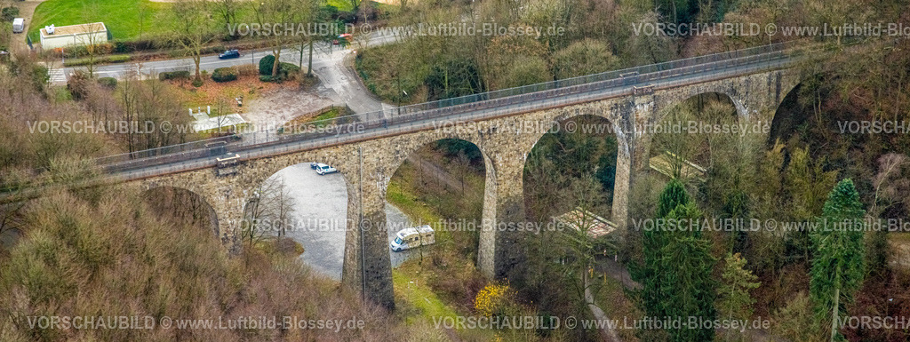 Velbert251201217 | , Luftbild, Eulenbachbrücke Saubrücke Viadukt mit Panorama Radweg, Velbert, Ruhrgebiet, Nordrhein-Westfalen, Deutschland