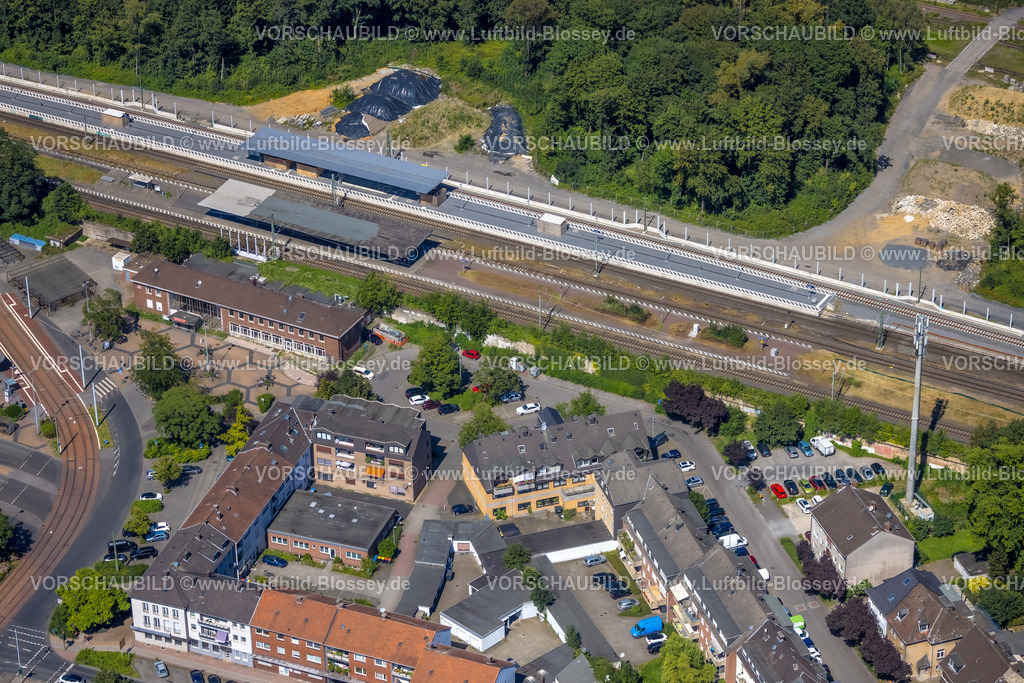 Dinslaken240803223 | Luftbild, Bahnhof Dinslaken, Baustelle und Ausbau der Betuweroute und Betuwe-Linie Eisenbahnstrecke, Dinslaken, Ruhrgebiet, Nordrhein-Westfalen, Deutschland