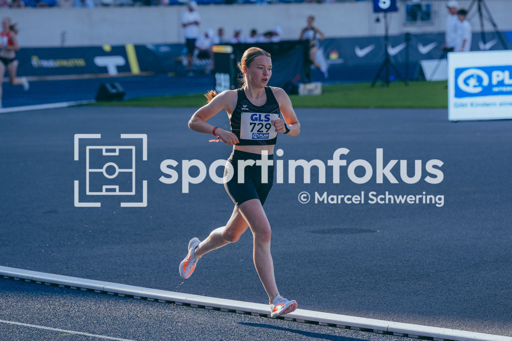 Deutsche Meisterschaften U20 / U16 2026 | Nova Osten, LG Neustadt Nord, 729, 3000 Meter Hindernis, Deutsche Meisterschaften der U20 &amp; U16 2026, Lohrheidestadion Bochum-Wattenscheid, 10.07.2026. Foto: Marcel Schwering / sportimfokus - Realisiert mit Pictrs.com