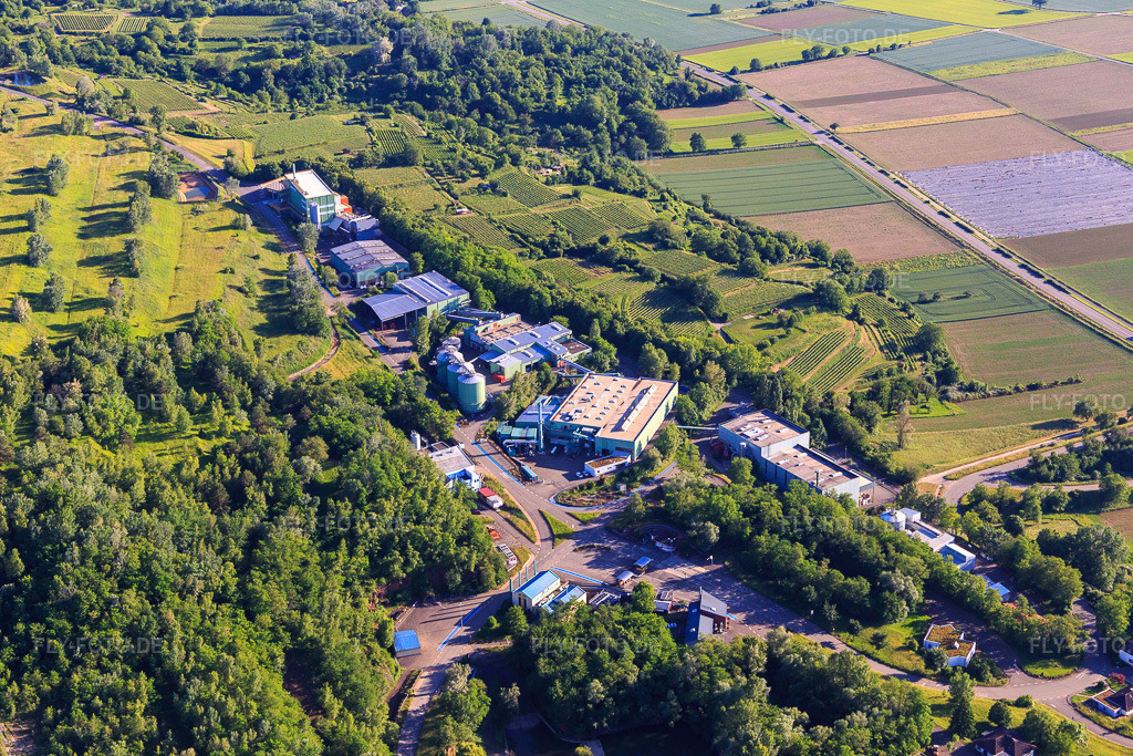 Luftbild: Von Weinbergen umgebenen Deponie des Zweckverband Abfallbehandlung Kahlenberg in Ringsheim im Bundesland Baden-Württemberg in Deutschland. Foto: IMG_147756.jpg vom 30.05.2025 durch Werner Riehm/FLY-FOTO.deZweckverband Abfallbehandlung Kahlenberg