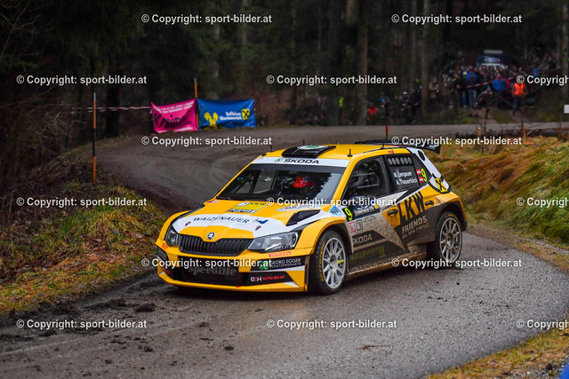 AUT, Motorsport, Jaenner Rallye 2023 | 06.01.2023, AUT, Oberoesterreich Region Muehlviertel, Jaenner Rallye 2023, SP / SS 2, im Bild Michael Lengauer (AUT, Skoda Fabia Rally2)