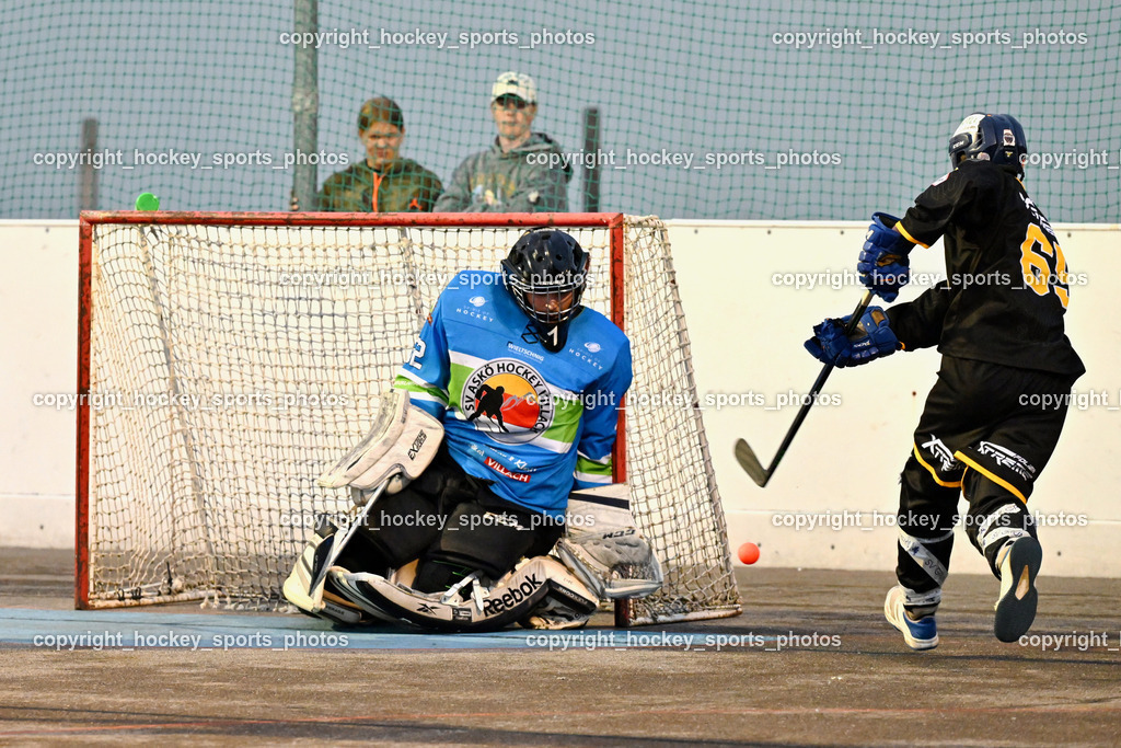 VAS Villach vs. ASKÖ Hockey Villach | #32 BAUMANN Rene ASKÖ Villach Hockey, #65 Ortner Stefan VAS Villach,  VAS Villach vs. ASKÖ Hockey Villach, VAS Villach vs. ASKÖ Hockey Villach am 03.07.2025 in Villach (Alpen Arena ), Austria, (Photo by Bernd Stefan)
