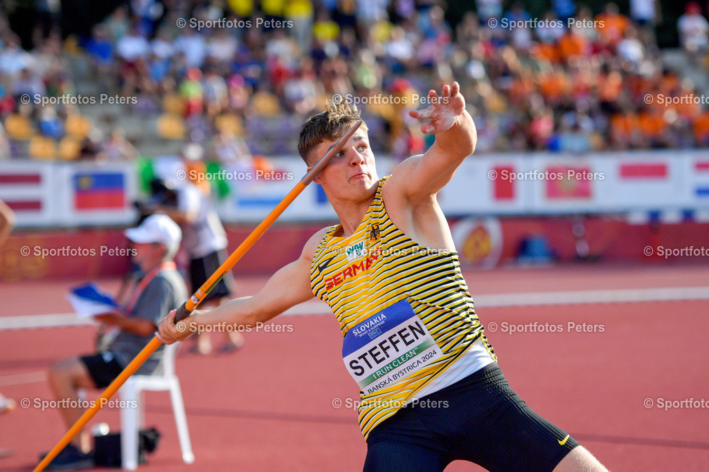 U18 EM - Tag 4_110 | European Athletics U18 Championships am 21.07.2024 in Banska Brystica; Zehnkampf, Anton Steffen. Foto: Kai Peters - Realisiert mit Pictrs.com