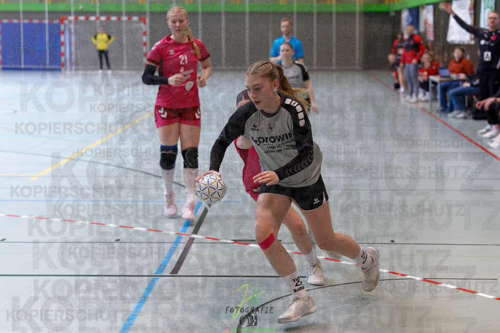 Hessenmeisterschaft wJC - Spiel um Platz 3; TuS Kriftel - SG Schenklengsfeld | Hessenmeisterschaft wJC - Spiel um Platz 3; TuS Kriftel - SG Schenklengsfeld am 22.03.2025 in Biedenkopf (Sporthalle Lahntalschule)Photo © 2025 - Jörg Heinrich - Realisiert mit Pictrs.com