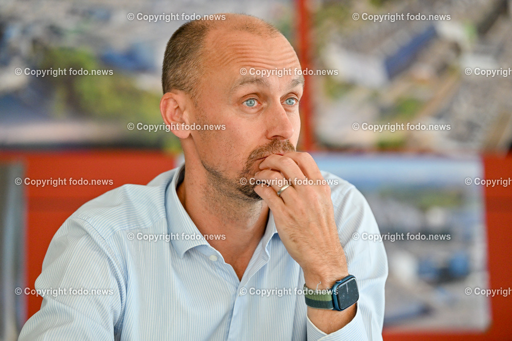 Heinzel Paper_ Laakirchen Papier AG_ 29.06.2023-22 | 29.06.2023, Laakirchen, AUT, Heinzel Paper, Laakirchen Papier AG, im Bild Sebastian Heinzel (CEO Heinzel Holding GmbH)