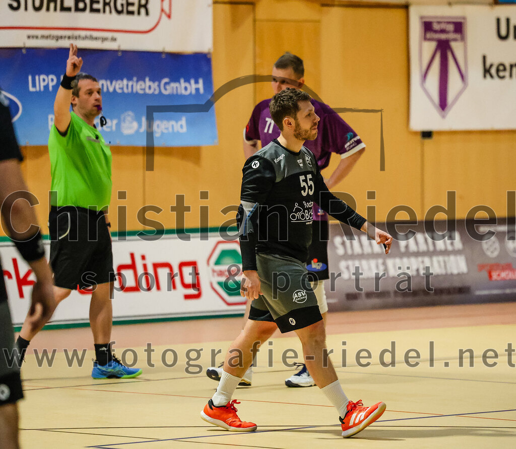 2024-03-23_005_SpVgg_Altenerding_II_gegen_ASV_Dachau_III | Erding, Deutschland, 23.03.2024:
Handball, Bezirksklasse Männer Staffel Süd West 2023 / 2024, 14. Spieltag, SpVgg Altenerding II gegen ASV Dachau III, Endergebnis: 24:32

Sebastian Gith (ASV Dachau, #55)

Foto: Christian Riedel / fotografie-riedel.net