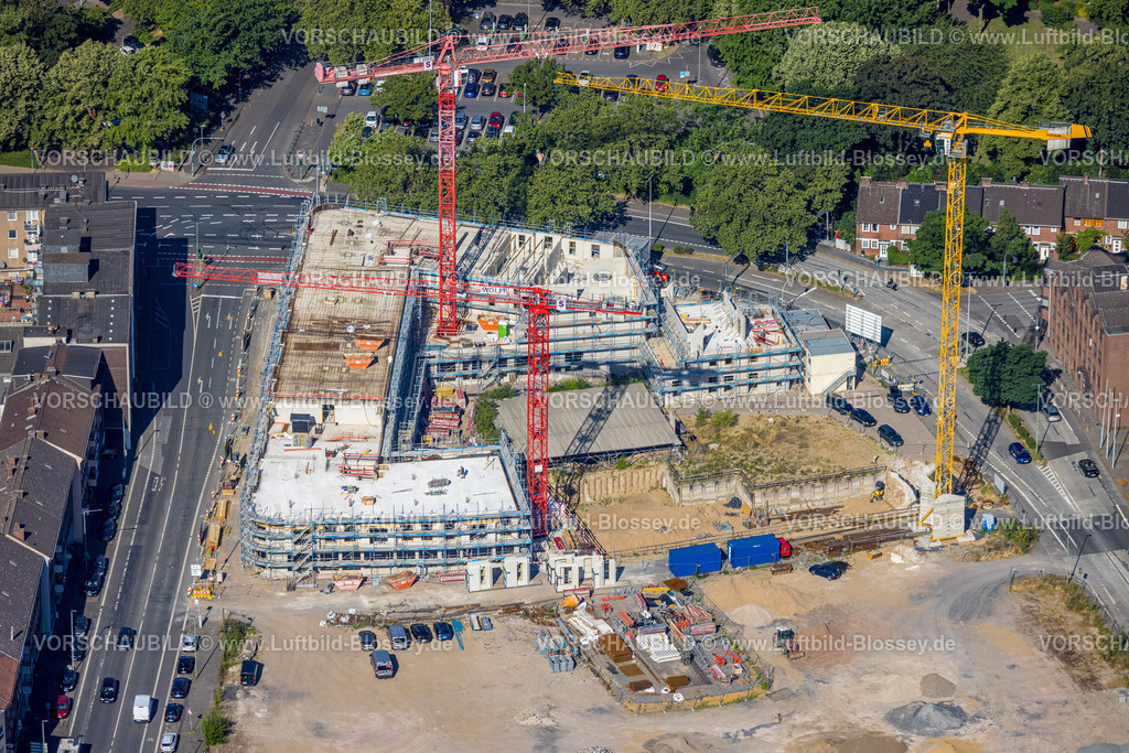 Duisburg230706133 | Luftbild, Mercator Quartier Baustelle, Altstadt, Duisburg, Ruhrgebiet, Nordrhein-Westfalen, Deutschland