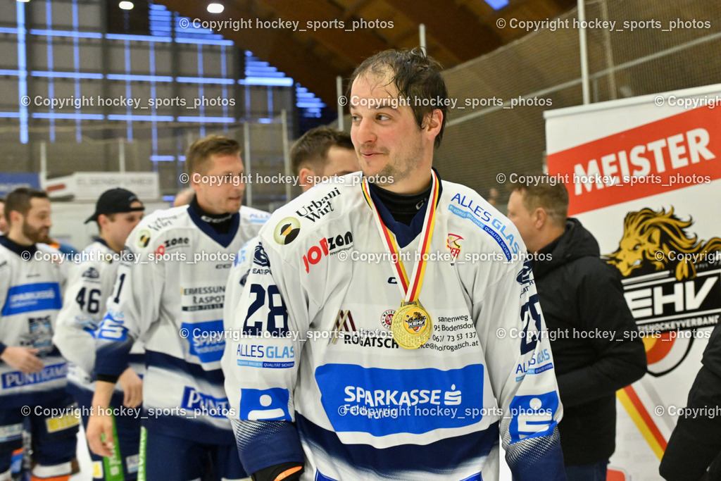 ESC Sparkasse Steindorf Meister 2025/26 | #28 Bacher Stefan ESC Steindorf, ESC Sparkasse Steindorf Meister 2025/26, ESC Sparkasse Steindorf Meister 2025/26 am 08.03.2026 in Althofen (Stadthalle Althofen), Austria, (Photo by Bernd Stefan)