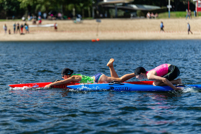 DLRG, Rettungssport, Beach- & Oceanevents, Landesmeisterschaften Freiwasser Rettungssport NRW 2025 14.09.2025 | Kalkar-Wissel, Deutschland - September, 14: Landesmeisterschaften Freiwasser Rettungssport NRW 2025 (Foto: Benedikt Lang (DLRG)) - Realisiert mit Pictrs.com