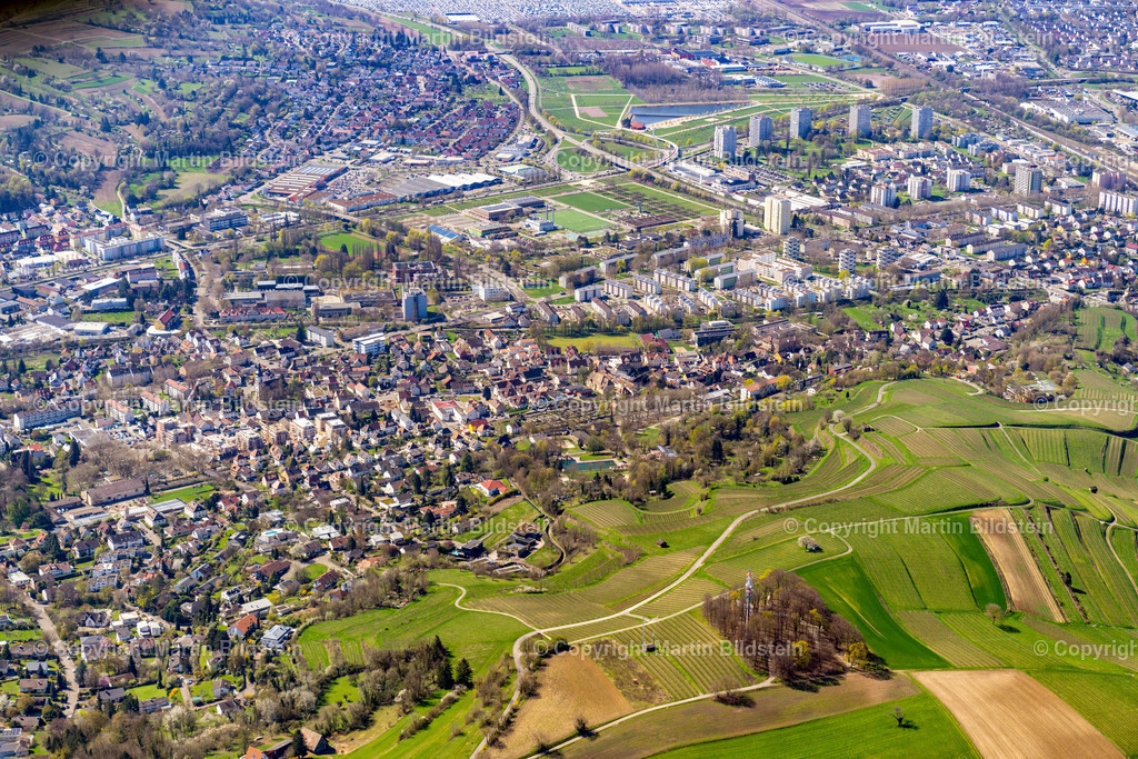 Lahr-04-04-23-1 | Bilder Fotos Luftbilder Luftaufnahmen Deutschland Süden Westen Schwarzwald Baden Württemberg  