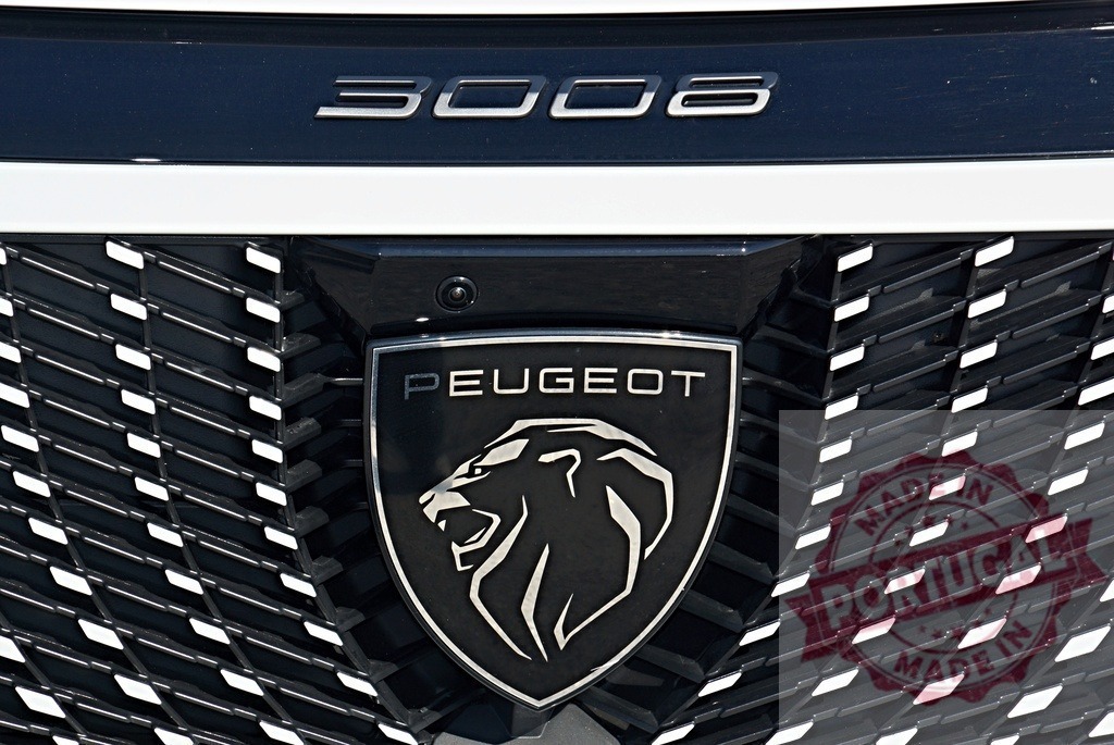 Peugeot 3008 SUV logo and car grille | Peugeot 3008 car grille displaying the new corporate lion emblem - Realisiert mit Pictrs.com