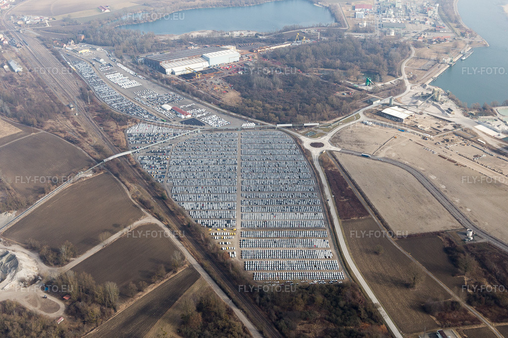 Vue aérienne: Vue de la ville à Lauterbourg dans le département Bas Rhin, France. Photo: IMG_096932.jpg prise le 19/02/2017 par Werner Riehm/FLY-FOTO.euRésolution de l'original: 5472 x 3648 px