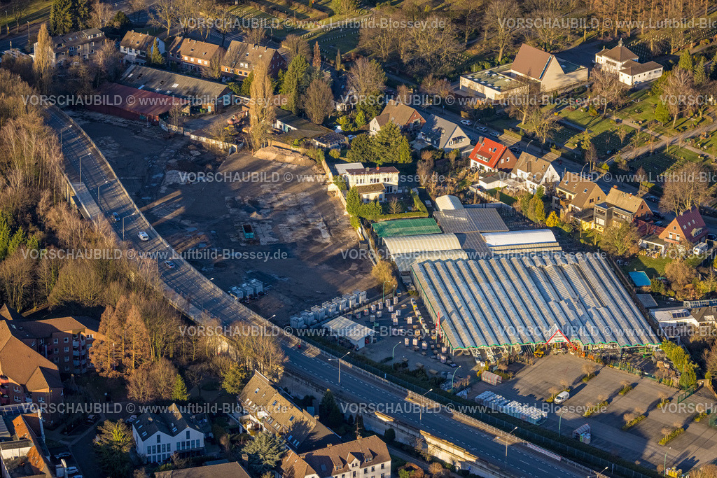 Gladbeck240108178 | Luftbild, Gartencenter Schellewald an der Zweckeler Straße, Zweckel, Gladbeck, Ruhrgebiet, Nordrhein-Westfalen, Deutschland