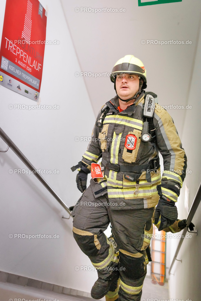 KölnTurm Treppenlauf; Köln, 03.08.2025 | Impressionen vom KölnTurm Treppenlauf am 03.08.2025 in Köln (Nordrhein-Westfalen). 