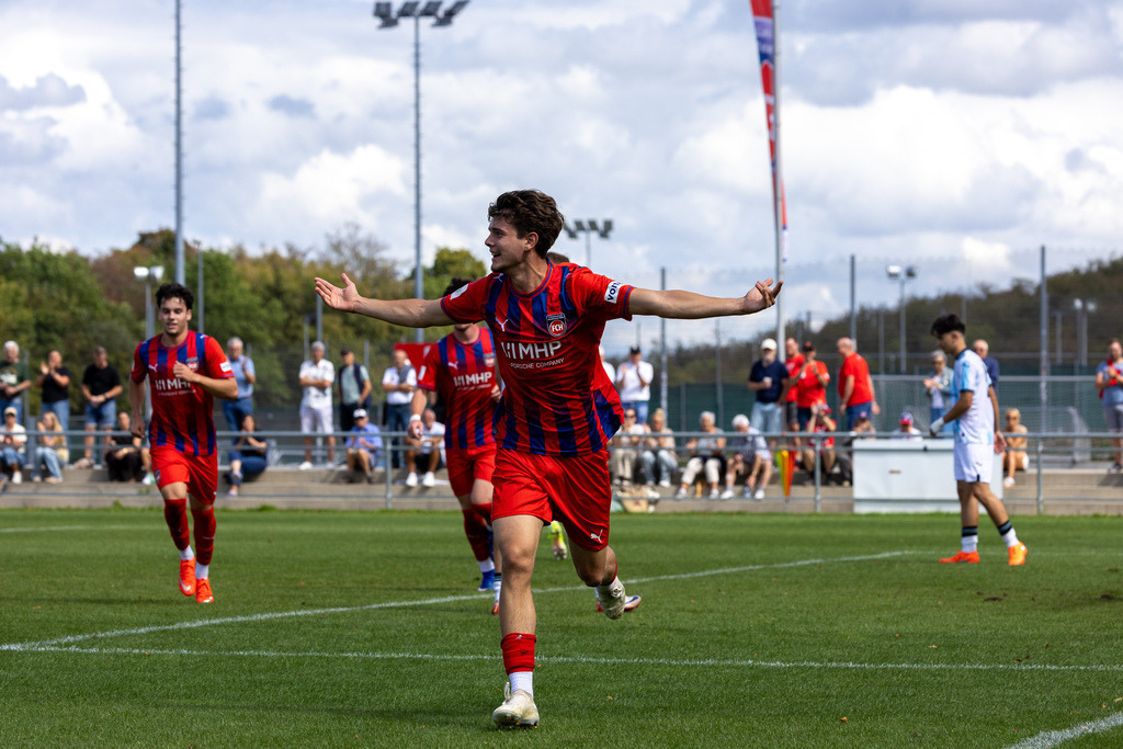 20260830-U19_DFB-Pokal_FCH-1860_032 | 1.FC Heidenheim 1846 vs. TSV 1860 München, Fußball, U19, DFB-Pokal, 2026/2027, 2. Runde, 30.08.2026 in Heidenheim, Walter-Birkhold-Jugendstadion(Foto: Michael Bulling) - Realisiert mit Pictrs.com