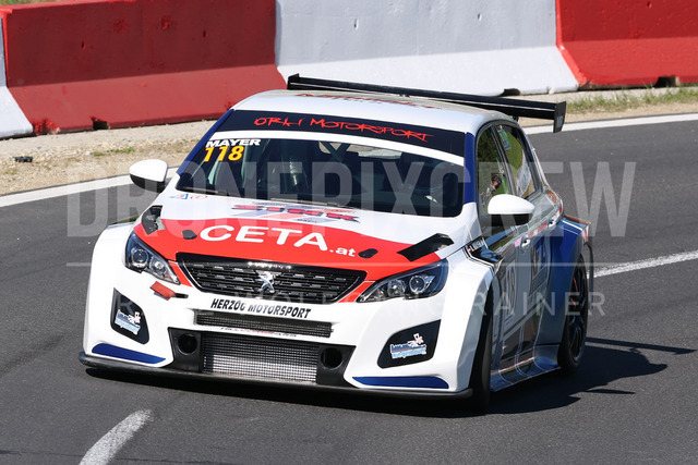 FIA European Hill Climb Championship – Rechberg 2026    | FIA European Hill Climb Championship at Rechberg, held from 24 to 26 April 2026 near Tulwitz, Styria, Austria. The image shows Bernd MAYER (AUT) Peugeot 308 TCR 1.6.     
