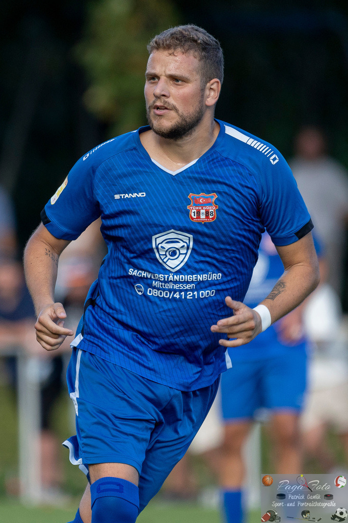 Hessenliga: Türk Gücü Friedberg - FC Eddersheim, 09.08.2024 | Toni Reljic (Türk Gücü Friedberg #44), Freisteller, Portrait / Porträt, Türk Gücü Friedberg - FC Eddersheim, Friedberg, Städtischer Sportplatz, 9.8.2024 - Realisiert mit Pictrs.com